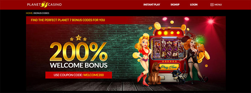 Welcome Bonus at Planet 7 Casino