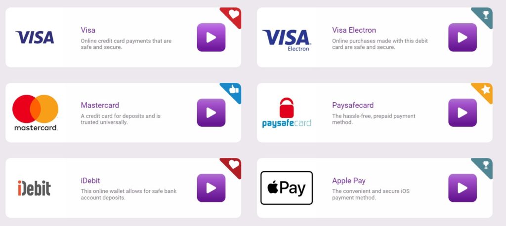 Jackpot City Banking Options