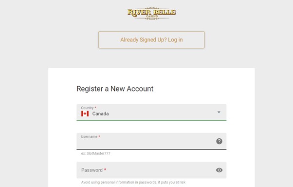 River Belle Casino Login