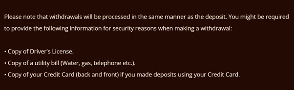 River Belle Casino Payments