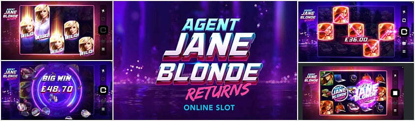 Agent Jane Blonde slot with Free Spins $1 Deposit