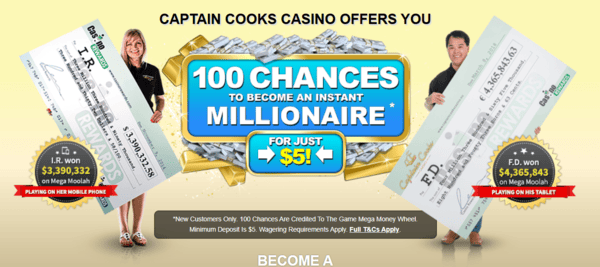 captaincooks welcome bonus